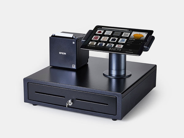 What are the primary components of a tablet point of sale system?