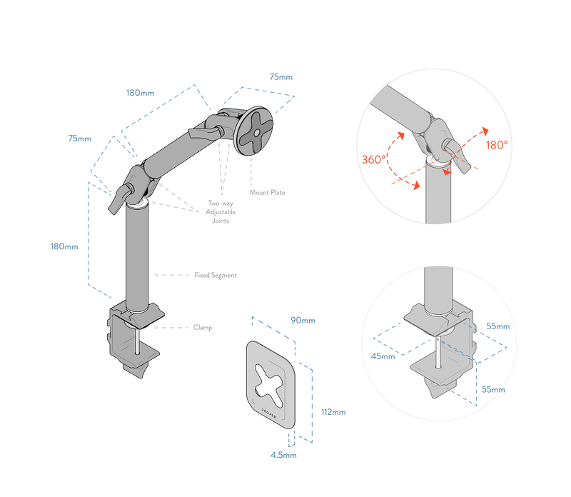 Universal Tablet Connect Arm