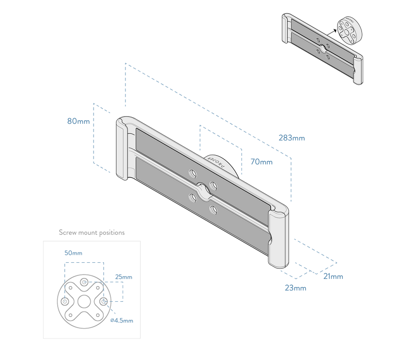 Powered iPad 10.2" Wall Mount