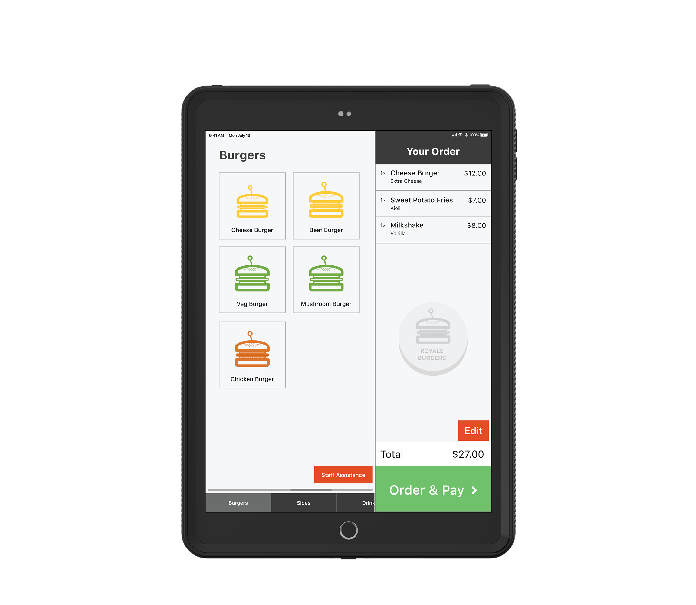 Rugged Case iPad 10.2" 7/8/9th Gen.